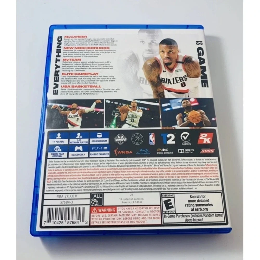 Sony PS4 NBA 2K21 Standard Edition‎ CIB Lillard